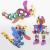 Clixo® joc magnetic de construit - Super Curcubeu (60 piese) PlayLearn Toys