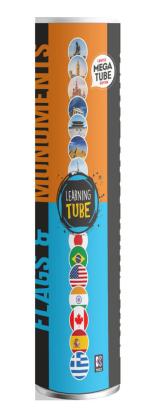 Joc Learning Tube® - Steagurile & Monumentele lumii PlayLearn Toys