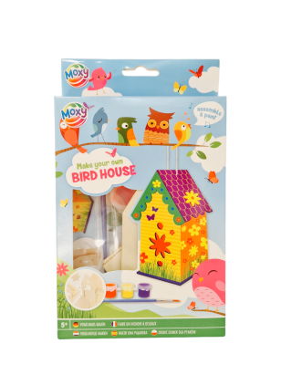 Mini casuta pasarilor cu floricele PlayLearn Toys
