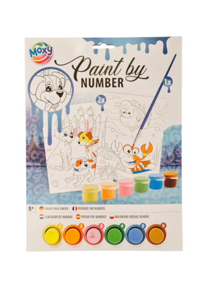 Set pictura pe numere - Catelusi & lumea acvatica PlayLearn Toys