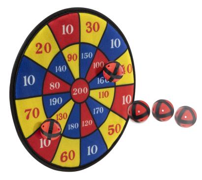 Joc darts cu arici (colorat) PlayLearn Toys