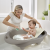 Cadita cu suport anatomic Hippo - Gri PlayLearn Toys