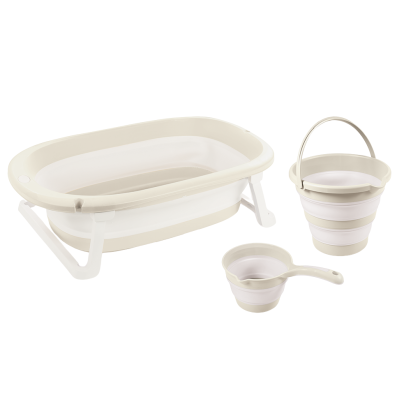 Set 3 in 1 cu cadita pliabila - Bej PlayLearn Toys