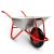 Roaba Metalica cu Cuva Galvanizata si Cadru din Metal, Capacitate 80L, Roata Pneumatica si Manere Ergonomice