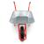 Roaba Metalica cu Cuva Galvanizata si Cadru din Metal, Capacitate 80L, Roata Pneumatica si Manere Ergonomice