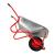 Roaba Metalica cu Cuva Galvanizata si Cadru din Metal, Capacitate 80L, Roata Pneumatica si Manere Ergonomice