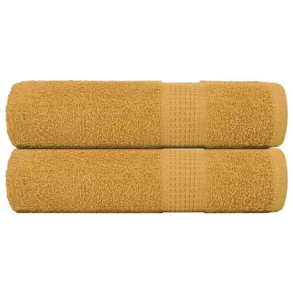Prosoape de mână 2 buc Aur 50x100 cm 360 g/m² 100% bumbac GartenMobel Dekor
