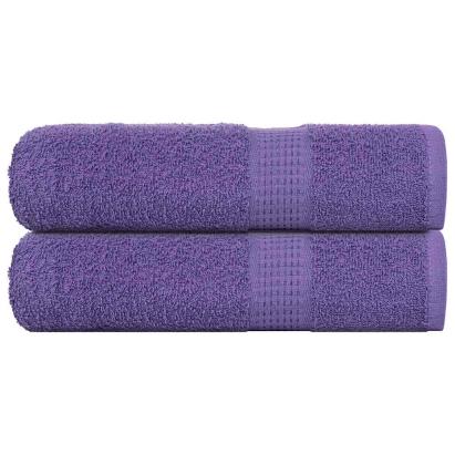 Prosoape de baie 2 buc Violet 100x150 cm 360 g/m² 100% bumbac GartenMobel Dekor