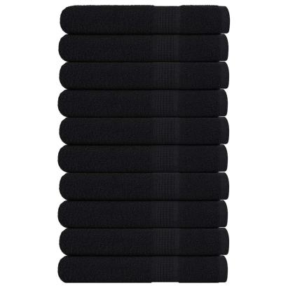 Prosoape pentru saună 10 buc Negru 360 g/m² 100% bumbac GartenMobel Dekor