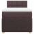 Pat box spring cu saltea, maro închis, 80x200 cm, textil GartenMobel Dekor