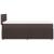 Pat box spring cu saltea, maro închis, 80x200 cm, textil GartenMobel Dekor