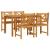 Set de masă pentru grădină 5 pcs Maro lemn masiv de acacia GartenMobel Dekor