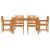 Set de masă pentru grădină 7 pcs Maro lemn masiv de acacia GartenMobel Dekor
