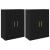 Mobilier cu Montaj pe Perete 2 pcs Stejar negru GartenMobel Dekor