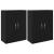 Mobilier cu Montaj pe Perete 2 pcs Stejar negru GartenMobel Dekor
