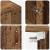 Mobilier cu Montaj pe Perete 2 pcs Lemn vechi 69.5 x 34 x 90 cm GartenMobel Dekor