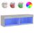 Comodă TV cu lumini LED, gri sonoma, 100x30x30 cm GartenMobel Dekor
