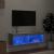 Comodă TV cu lumini LED, gri sonoma, 100x30x30 cm GartenMobel Dekor