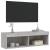 Comodă TV cu lumini LED, gri sonoma, 100x30x30 cm GartenMobel Dekor
