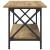 Masă de cafea stejar artizanal 80 x 45 x 45.5 cm Lemn compozit GartenMobel Dekor