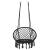 Hamac brazilian, tip scaun, Springos, negru, max 150kg, 79x80x120 cm GartenVIP DiyLine