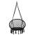 Hamac brazilian, tip scaun, Springos, negru, max 150kg, 79x80x120 cm GartenVIP DiyLine