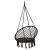 Hamac brazilian, tip scaun, Springos, negru, max 150kg, 79x80x120 cm GartenVIP DiyLine