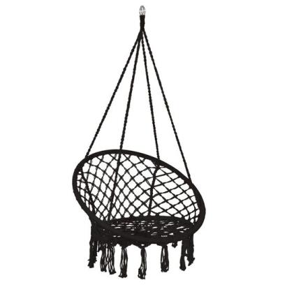 Hamac brazilian, tip scaun, Springos, negru, max 150kg, 79x80x120 cm GartenVIP DiyLine