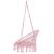 Hamac brazilian, tip scaun, Springos, roz, max 150kg, 79x80x120 cm GartenVIP DiyLine