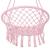 Hamac brazilian, tip scaun, Springos, roz, max 150kg, 79x80x120 cm GartenVIP DiyLine