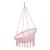 Hamac brazilian, tip scaun, Springos, roz, max 150kg, 79x80x120 cm GartenVIP DiyLine