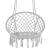 Hamac brazilian, tip scaun, Springos, gri, max 150kg, 79x80x120 cm GartenVIP DiyLine