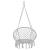 Hamac brazilian, tip scaun, Springos, gri, max 150kg, 79x80x120 cm GartenVIP DiyLine