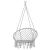 Hamac brazilian, tip scaun, Springos, gri, max 150kg, 79x80x120 cm GartenVIP DiyLine