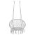 Hamac brazilian, tip scaun, Springos, gri, max 150kg, 79x80x120 cm GartenVIP DiyLine
