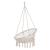 Hamac brazilian, tip scaun, Springos, crem, max 150kg, 79x80x120 cm GartenVIP DiyLine