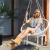 Hamac brazilian, tip scaun, Springos, crem, max 150kg, 79x80x120 cm GartenVIP DiyLine