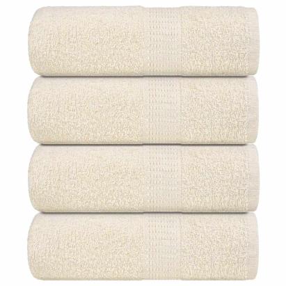 Prosoape pentru oaspeți 4 buc crem 30x50cm 360 g/m² 100% bumbac GartenMobel Dekor