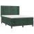 Pat box spring cu saltea, verde închis, 140x190 cm, catifea GartenMobel Dekor