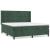 Pat box spring cu saltea, verde închis, 180x200 cm, catifea GartenMobel Dekor