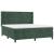 Pat box spring cu saltea, verde închis, 180x200 cm, catifea GartenMobel Dekor