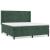 Pat box spring cu saltea, verde închis, 180x200 cm, catifea GartenMobel Dekor