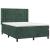 Pat box spring cu saltea, verde închis, 140x190 cm, catifea GartenMobel Dekor