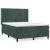 Pat box spring cu saltea, verde închis, 140x190 cm, catifea GartenMobel Dekor