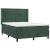 Pat box spring cu saltea, verde închis, 140x200 cm, catifea GartenMobel Dekor