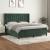 Pat box spring cu saltea, verde închis, 160x200 cm, catifea GartenMobel Dekor