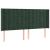 Pat box spring cu saltea, verde închis, 160x200 cm, catifea GartenMobel Dekor