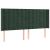Pat box spring cu saltea, verde închis, 200x200 cm, catifea GartenMobel Dekor