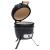 Grătar cu afumătoare 2-în-1 Kamado, negru, 56 cm, ceramică GartenMobel Dekor