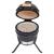 Grătar cu afumătoare 2-în-1 Kamado, negru, 56 cm, ceramică GartenMobel Dekor